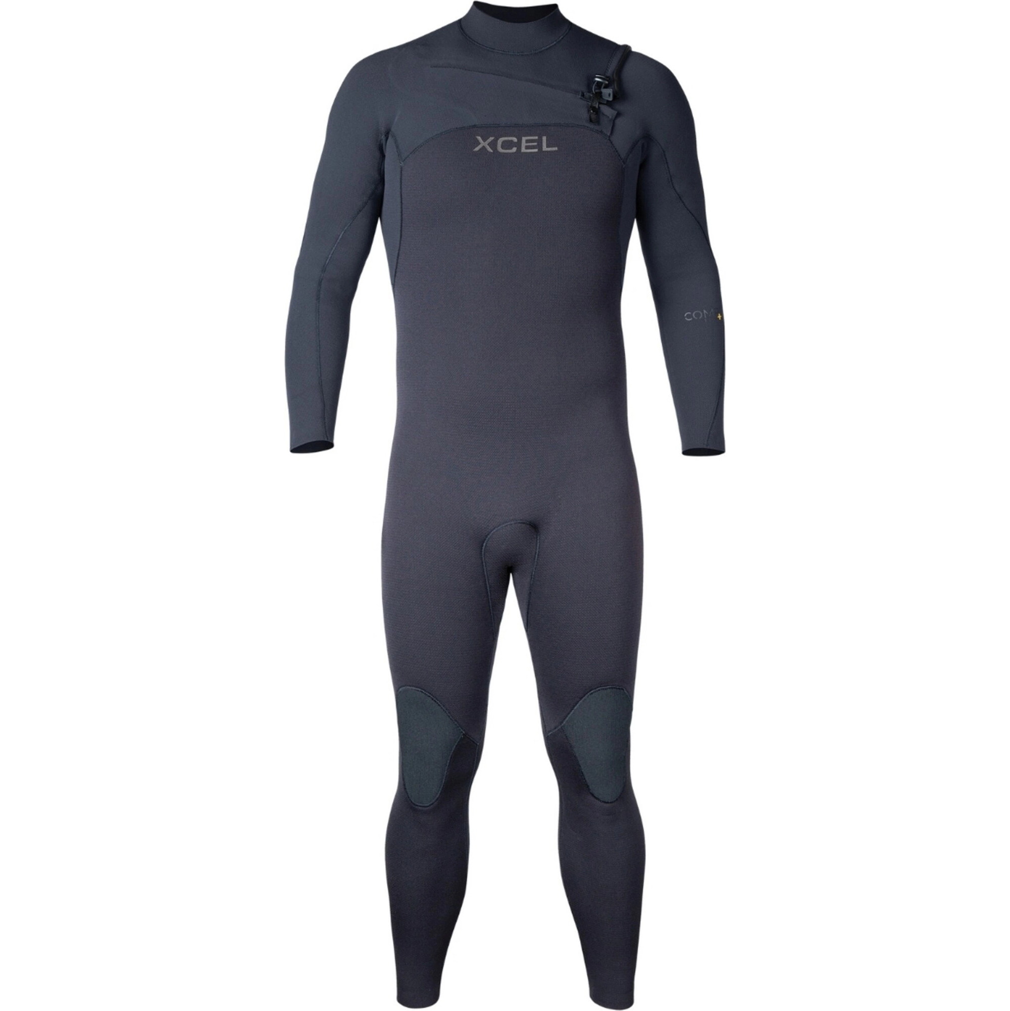 2026 Xcel Hombres Comp + 4/3mm Chest Zip Neopreno MN43CPC4 - Black